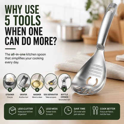 5-IN-1🥄304 Stainless Steel Multifunctional Kitchen Spoon