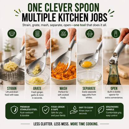 5-IN-1🥄304 Stainless Steel Multifunctional Kitchen Spoon