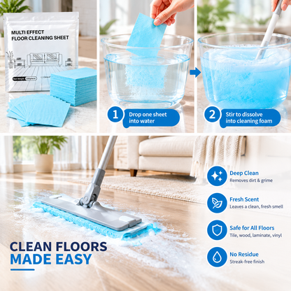 Multi‑Effect Floor Cleaning Sheets for Household Mopping