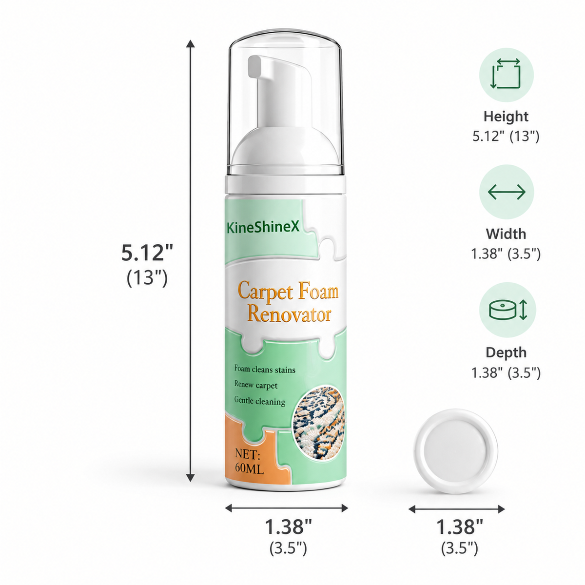 Fabric & Carpet Cleaning Foam with Cleaning Towel